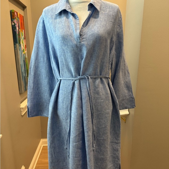NWOT Lilly Pulitzer Pilar Tunic Linen Dress. Blue. Sz XL - Picture 4 of 12